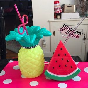 BRAND NEW VS PINK TROPICAL CUPS